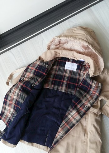 ZARA ekoseli trençkot - Görsel 2