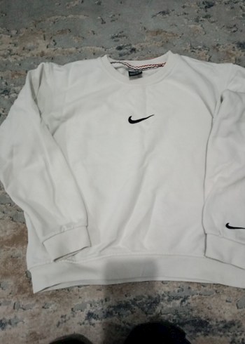 Nike Beyaz orjinal Sweatshirt