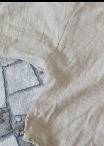 Bej Keten Kadın Tulum, Salaş, Midi Boy - Görsel 2