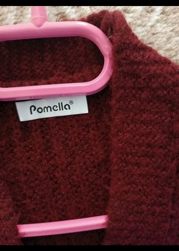 Bordo Triko Hamile Hırkası - Görsel 2