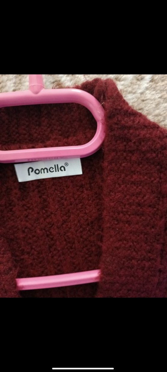 Bordo Triko Hamile Hırkası - Görsel 2