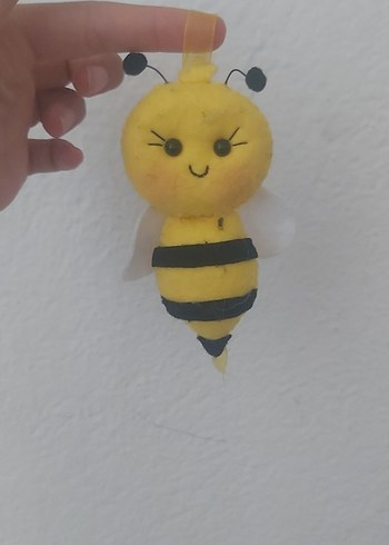  Beden Renk Sarı Arı Peluş Oyuncak minik anahtqrlik olarak ta kullanilabilir