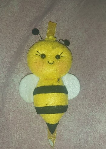 Sarı Arı Peluş Oyuncak minik anahtqrlik olarak ta kullanilabilir