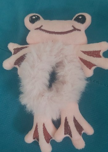  Beden pembe Renk Peluş Beyaz Kurbağa toka