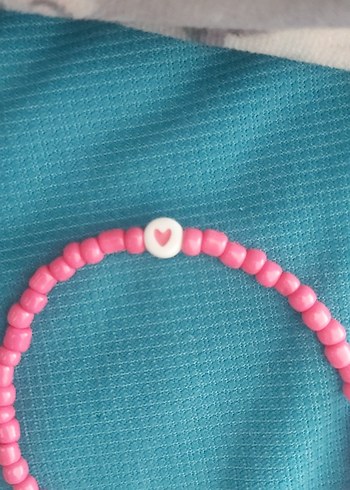  Beden pembe Renk Pembe Boncuklu Minimalist Bileklik