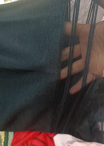 Diğer Siyah Düz tül perde