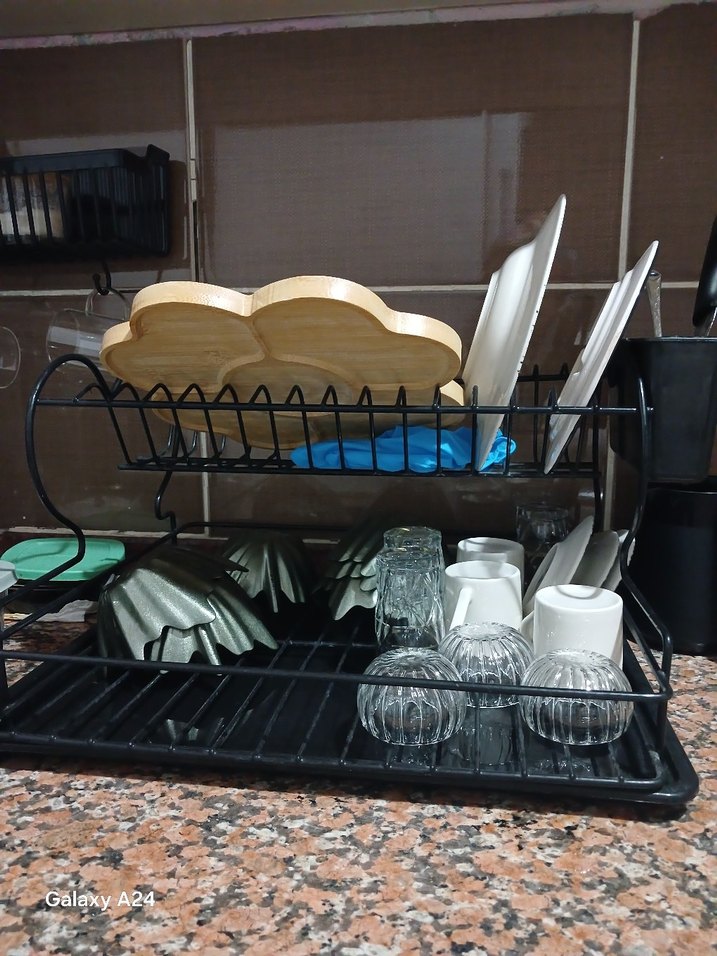 Siyah Metal Bulaşık Kurutma Rafı - Görsel 2