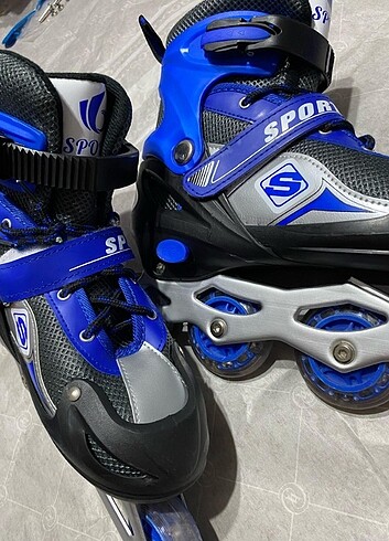 40 Beden mavi Renk 38-42 arası ayarlanabilir ışıklı sport paten