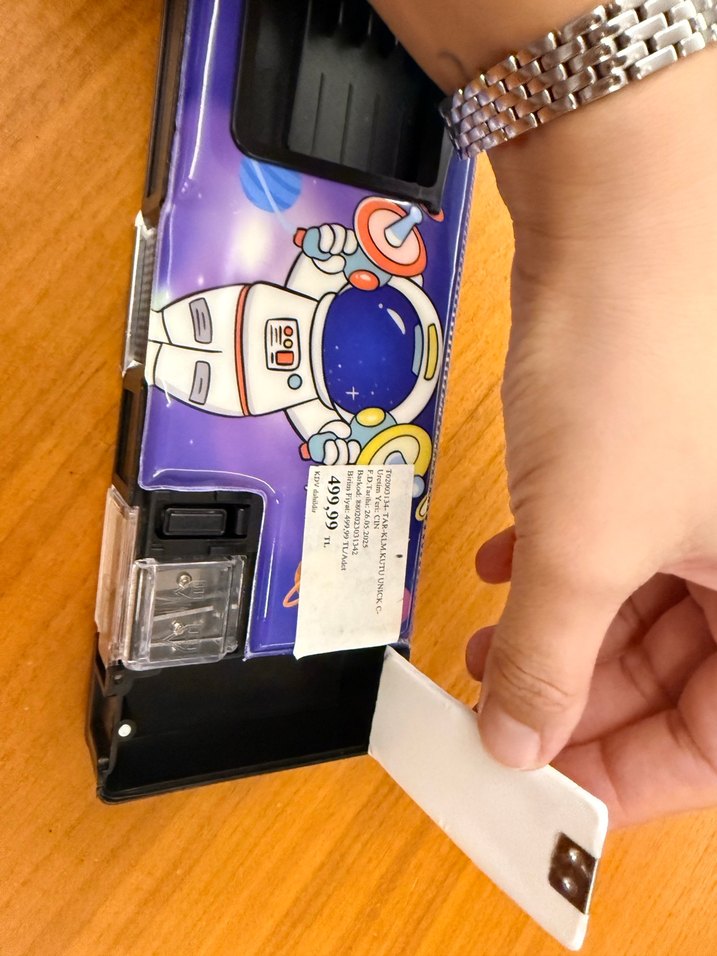 Uzay Temalı Mor Çocuk Kalem Kutusu - Görsel 4