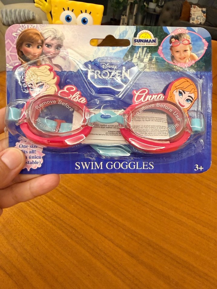 Disney Frozen Lisanslı Renkli Yüzücü Gözlüğü - Görsel 2