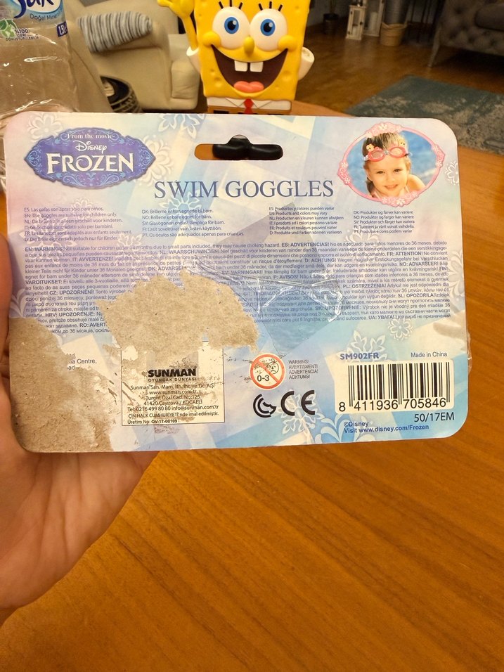 Disney Frozen Lisanslı Renkli Yüzücü Gözlüğü - Görsel 3