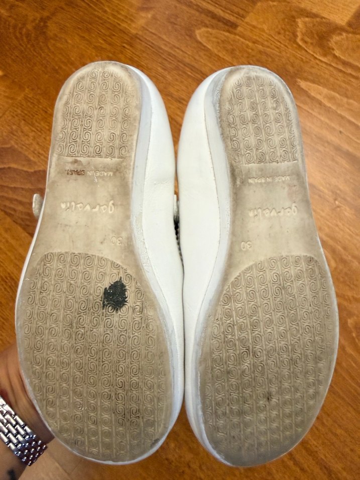 Kız Çocuk Beyaz Tokalı Babet - Görsel 2