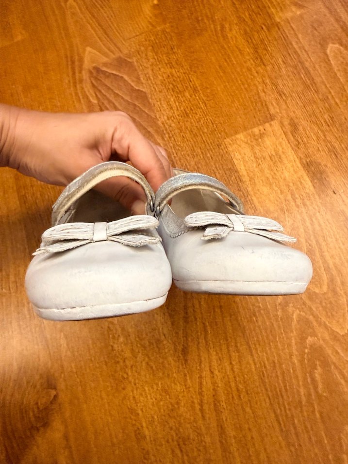 Kız Çocuk Beyaz Tokalı Babet - Görsel 5