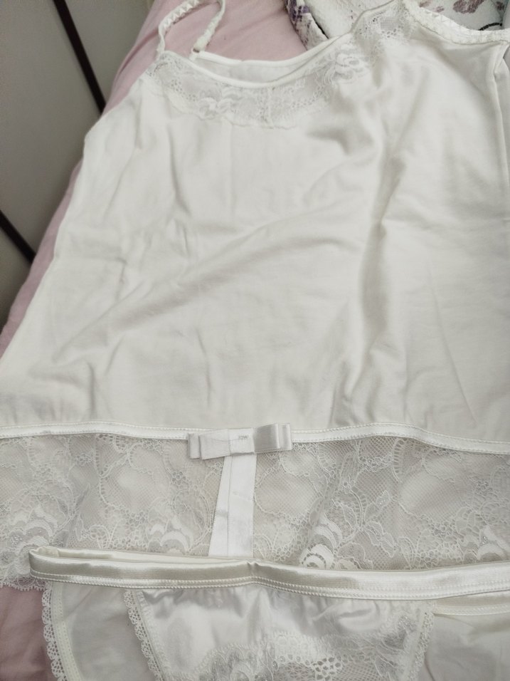 Beyaz Mini Kadın İç Çamaşırı Takımı - Görsel 2