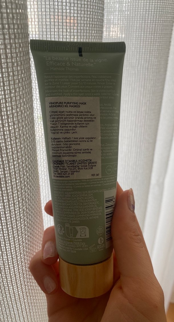 Caudalie vinopure purıfyıng mask arındırıcı kil maskesi - Görsel 4