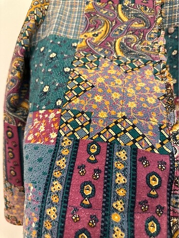 diğer Beden El yapımı patchwork ceket