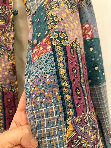 diğer Beden çeşitli Renk El yapımı patchwork ceket