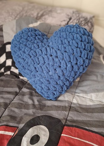 El Örgüsü Kalp Şeklinde Yumuşak Yastıklar - Görsel 5