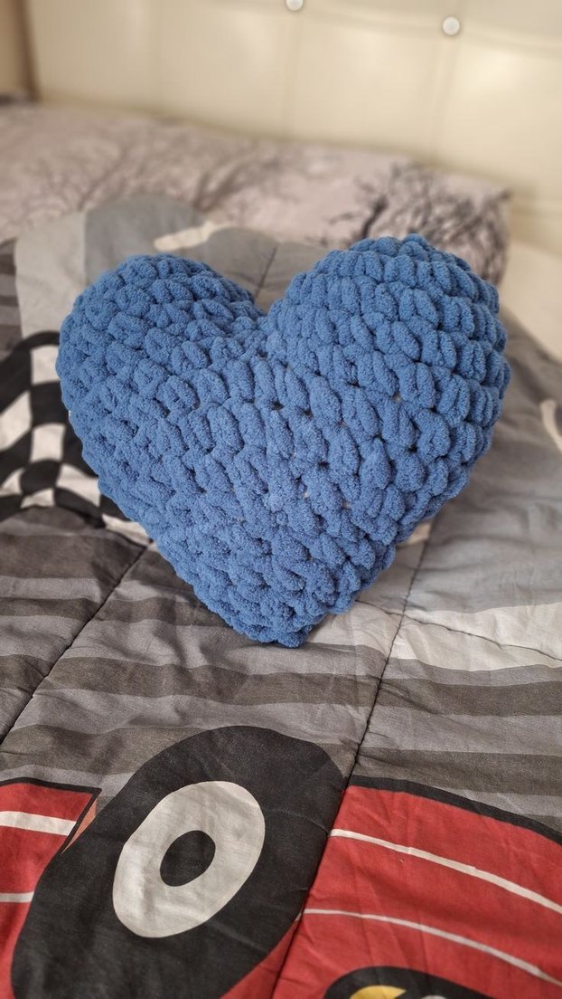 El Örgüsü Kalp Şeklinde Yumuşak Yastıklar - Görsel 5