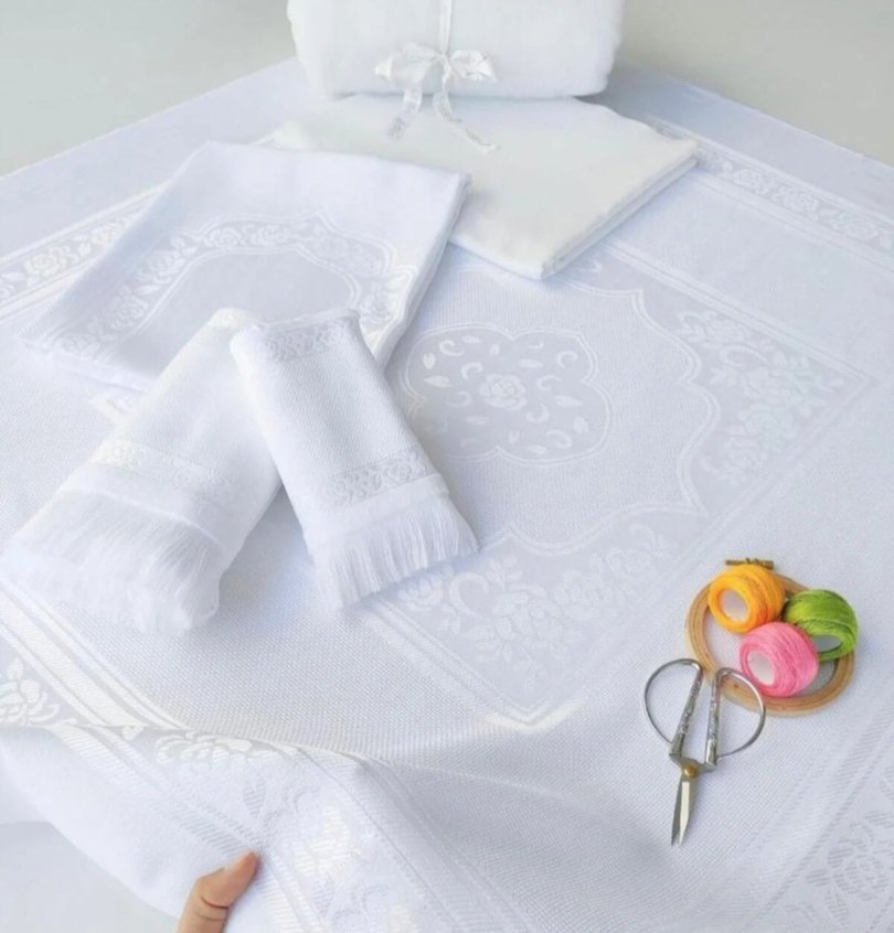 Etamin çeyiz seti - Görsel 4