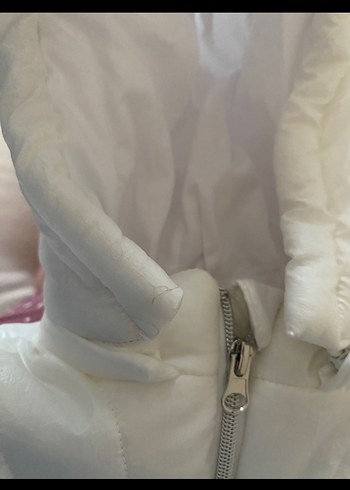 B@G store Beyaz Fermuarlı Kız Montu - Görsel 5