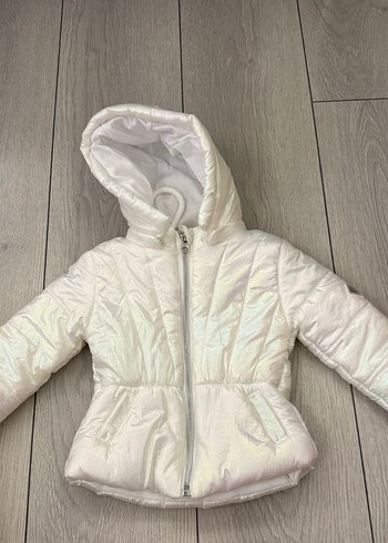 B@G store Beyaz Fermuarlı Kız Montu - Görsel 3