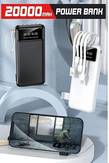 Torima TRM-1021 Hızlı Şarj Özellikli 4 Çıkışlı 20.000 Mah Powerb
