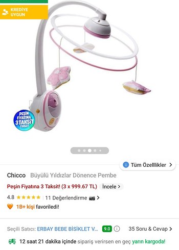 Chicco Büyülü Yıldızlar Dönence Pembe - Görsel 5