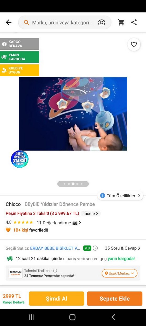 Chicco Büyülü Yıldızlar Dönence Pembe - Görsel 4