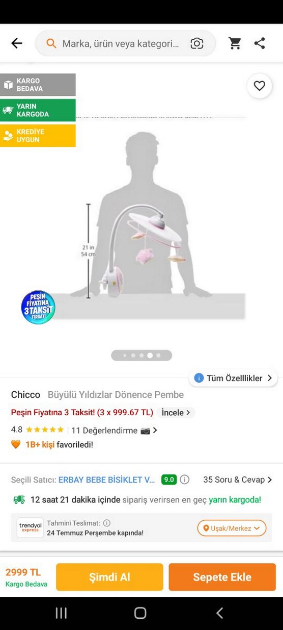 Chicco Büyülü Yıldızlar Dönence Pembe - Görsel 2