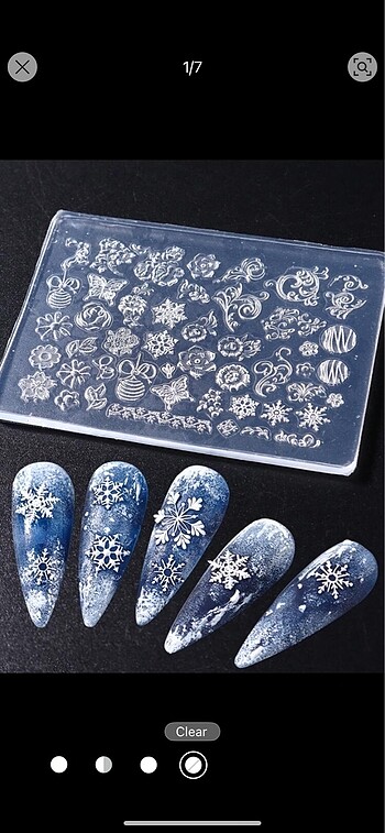 Yılbaşı konsept Silikon kalıp nail art için