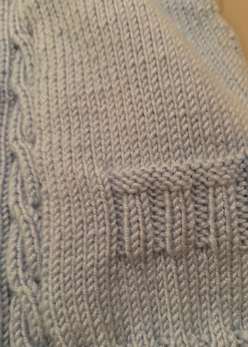 El örgüsü erkek bebek yelek - Görsel 3