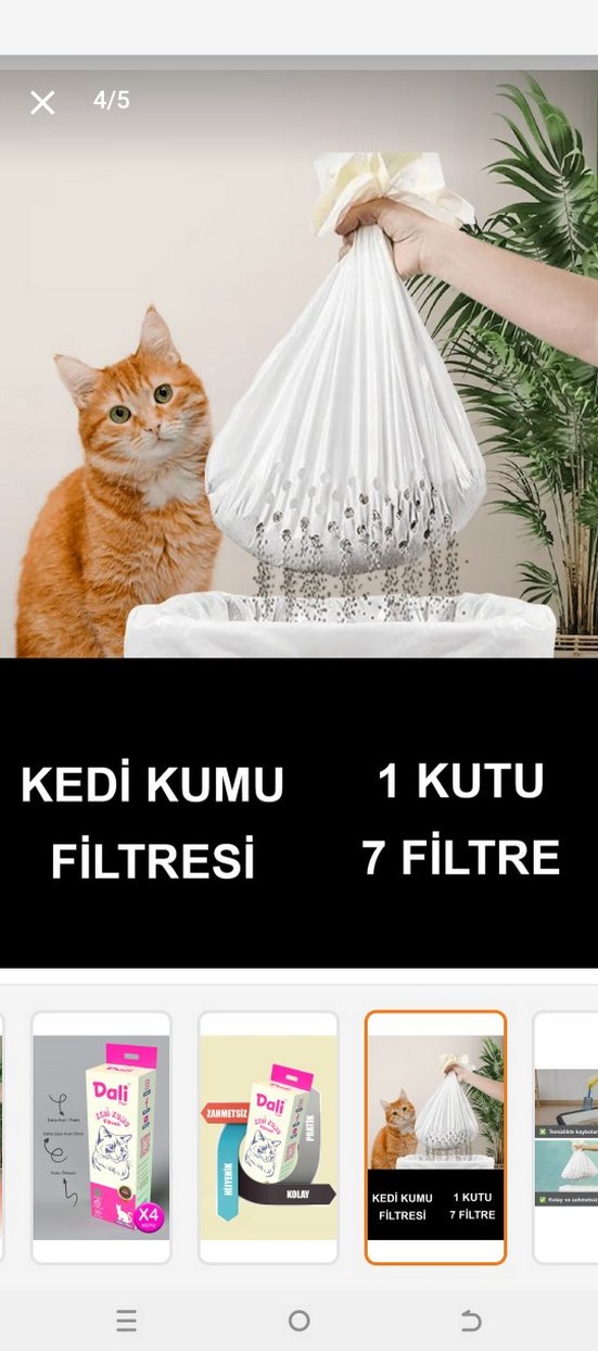 Dali Kedi Tuvaleti Kumu Temizleyici 4'lü  toplam 19 kutu - Görsel 4