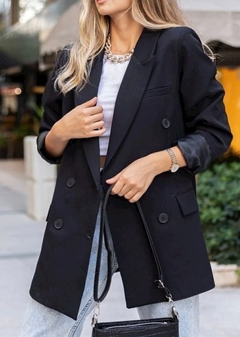 Trendyol & Milla Siyah Blazer Ceket