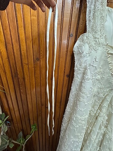 AKAY GELİNLİK TAMAMEN TAŞLI FRANSIZ KÜPÜR A KESİM - Görsel 9