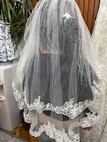 AKAY GELİNLİK TAMAMEN TAŞLI FRANSIZ KÜPÜR A KESİM - Görsel 11