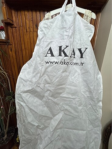AKAY GELİNLİK  TAMAMEN TAŞLI FRANSIZ KÜPÜR  A KESİM - Görsel 7