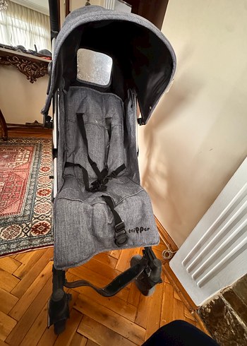 Gri Bebek Arabası az kullanılmış - Görsel 5