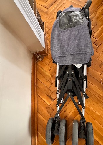 Gri Bebek Arabası az kullanılmış - Görsel 4