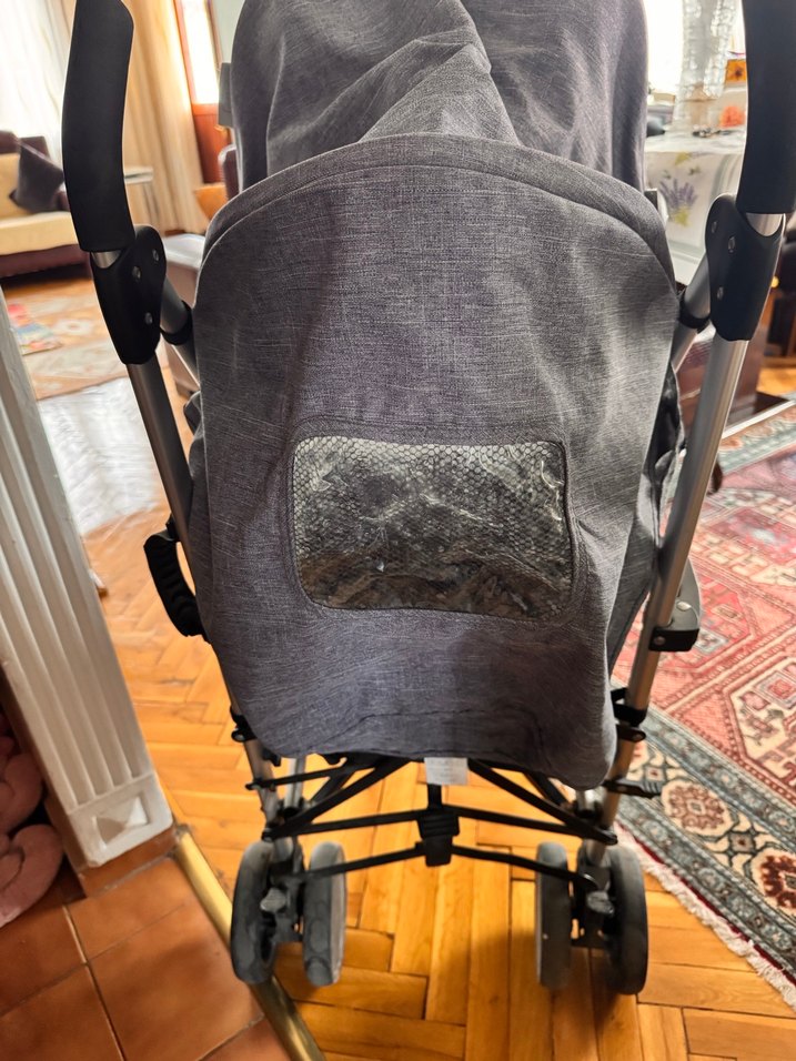 Gri Bebek Arabası az kullanılmış - Görsel 2
