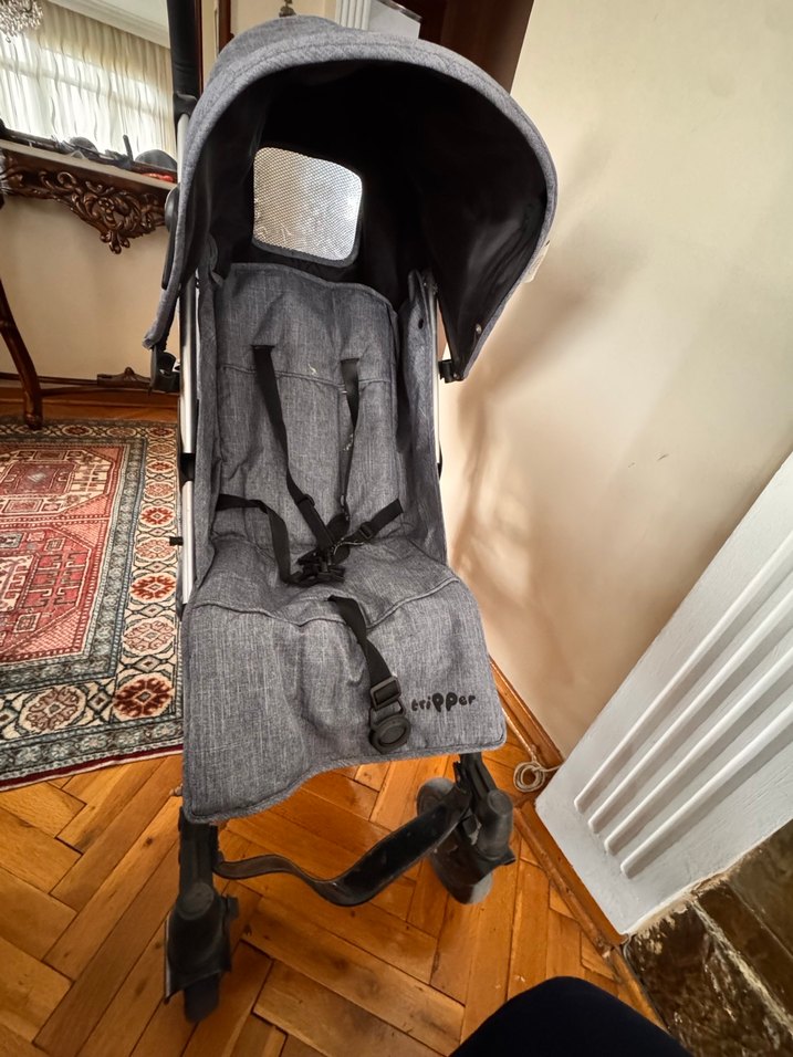 Gri Bebek Arabası az kullanılmış - Görsel 5