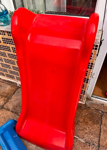 Renkli Kırmızı ve Mavi Çocuk Kaydırağı - Görsel 3