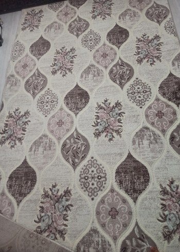Klasik Desenli Kahverengi Gri Halı