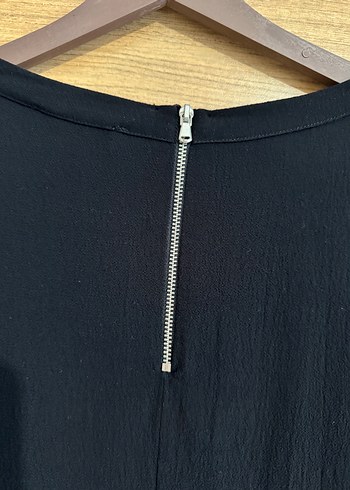 SiyahKadın Uzun Kollu Salaş Bluz - Görsel 4