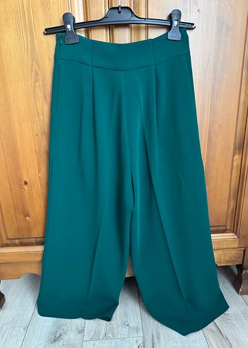 Yeşil Midi Kumaş Pantolon - Görsel 5