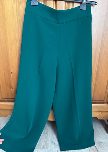 Yeşil Midi Kumaş Pantolon - Görsel 2