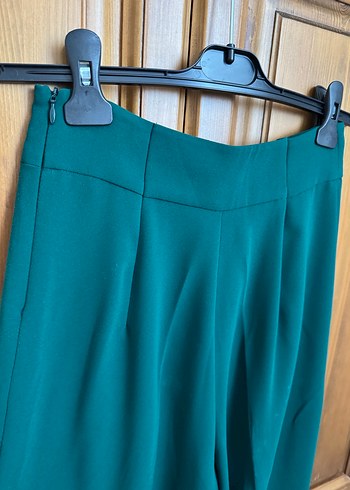 Yeşil Midi Kumaş Pantolon - Görsel 4