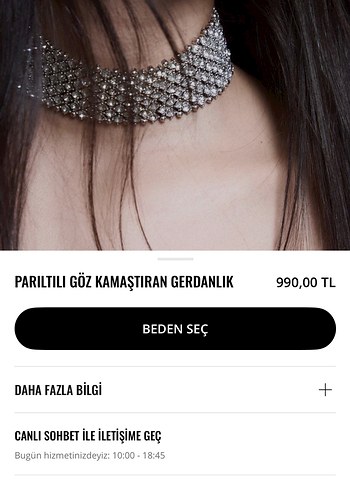 Beden Parıltılı Gri Midi Boy Kadın Gerdanlık