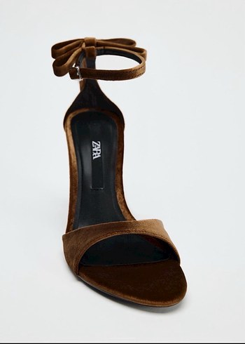 Zara Süet Stiletto Topuklu Kadın Ayakkabı