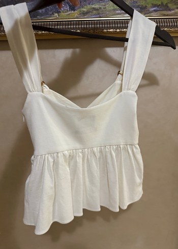 s Beden gold Düğmeli Beyaz massimo dutti Bluz